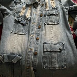 Distressed Denim Jacket